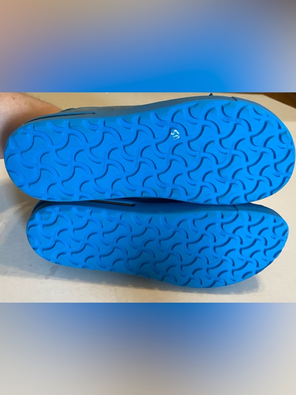 Birkenstock Bend Low Shoes Blue Suede Lace Up Sneakers - Picture 9 of 15